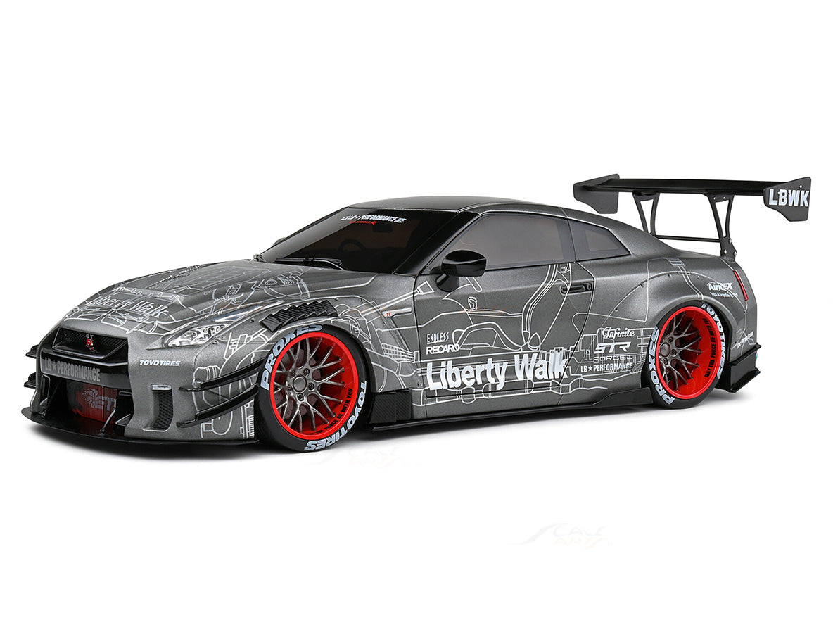 Nissan GT-R Skyline R35 Liberty Walk Body Kit 2.0 1:18 Solido