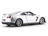 Nissan GT-R R35 silver 1:18 Bburago licensed diecast scale model car collectible