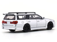 Nissan GTR R34 Stegea silver 1:64 Pop Race diecast scale model car