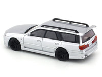 Nissan GTR R34 Stegea silver 1:64 Pop Race diecast scale model car