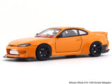 Nissan Silvia S15 orange 1:64 Street Weapon diecast scale model car