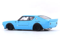 Nissan Skyline GT-R II KPGC110 LB Kenmeri Works blue 1:64 Zoom diecast scale model car