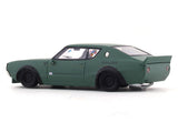 Nissan Skyline GT-R II KPGC110 LB Kenmeri Works matte Green 1:64 Zoom diecast scale model car