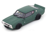 Nissan Skyline GT-R II KPGC110 LB Kenmeri Works matte Green 1:64 Zoom diecast scale model car