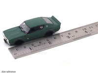 Nissan Skyline GT-R II KPGC110 LB Kenmeri Works matte Green 1:64 Zoom diecast scale model car