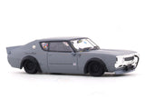 Nissan Skyline GT-R II KPGC110 LB Kenmeri Works matte grey 1:64 Zoom diecast scale model car