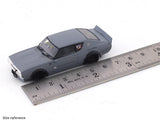 Nissan Skyline GT-R II KPGC110 LB Kenmeri Works matte grey 1:64 Zoom diecast scale model car