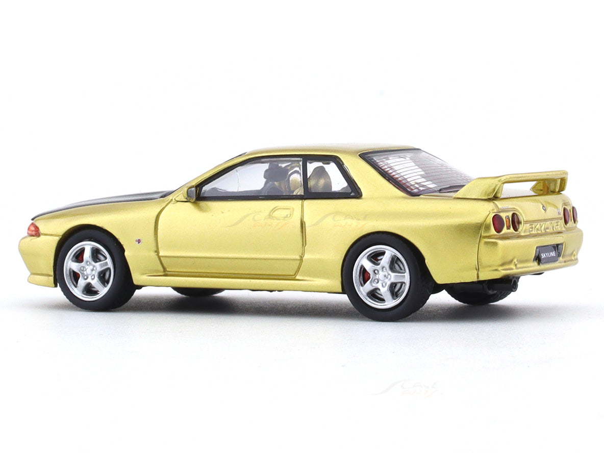 Nissan Skyline GT-R R32 golden 1:64 Time Micro diecast scale model ...