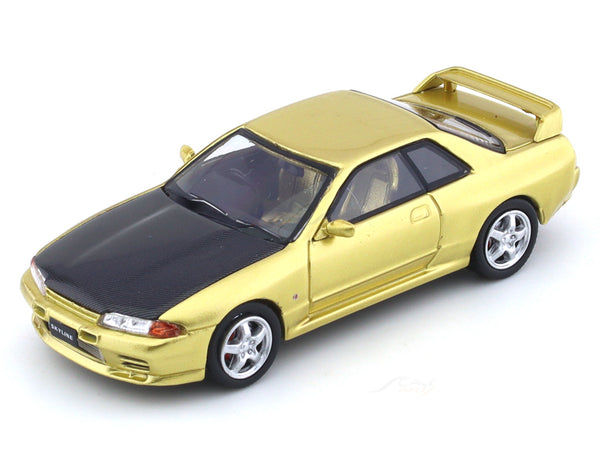 Nissan Skyline GT-R R32 golden 1:64 Time Micro diecast scale model ...