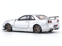 Nissan Skyline GT-R R34 Z Tune silver 1:64 Time Micro diecast scale model miniature car