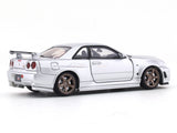 Nissan Skyline GT-R R34 Z Tune silver 1:64 Time Micro diecast scale model miniature car