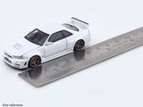 Nissan Skyline GT-R R34 Z Tune white 1:64 Time Micro diecast scale model miniature car