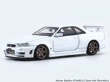 Nissan Skyline GT-R R34 Z Tune white 1:64 Time Micro diecast scale model miniature car