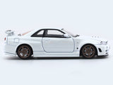 Nissan Skyline GT-R R34 Z Tune white 1:64 Time Micro diecast scale model miniature car