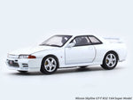 Nissan Skyline GT-T R32 white 1:64 Super Model diecast scale model car miniature