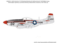 North American F-51D Mustang 1:72 Airfix plastic model kit fighter jet