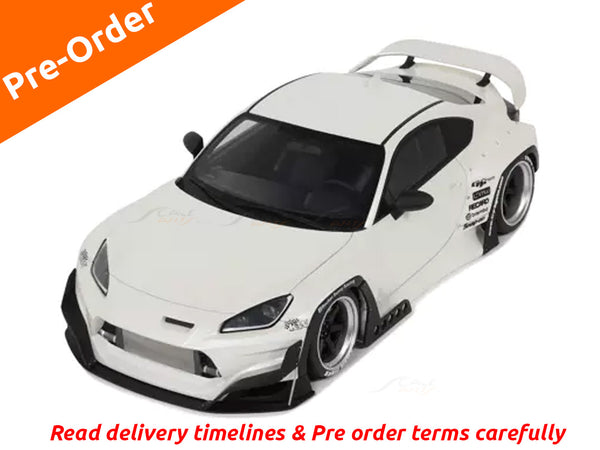 Pre Order : Pandem Toyota GR86 Crystal White 1:18 GT Spirit resin scale model car collectible