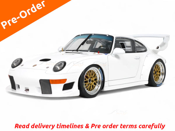 Pre Order : Porsche 911 993 GT2 EVO Grand Prix White 1:18 GT Spirit resin scale model car collectible