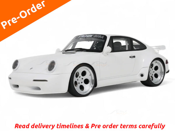 Pre Order : Porsche STROSEK Giga White 1:18 GT Spirit resin scale model car collectible