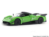 Pagani Huayra R Green 1:32 RMZ City licensed pull back car scale model