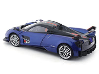 Pagani Huayra blue 1:18 QY Toys diecast scale model car