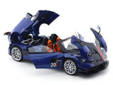 Pagani Huayra blue 1:18 QY Toys diecast scale model car