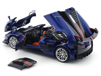 Pagani Huayra blue 1:18 QY Toys diecast scale model car