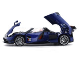 Pagani Huayra blue 1:18 QY Toys diecast scale model car