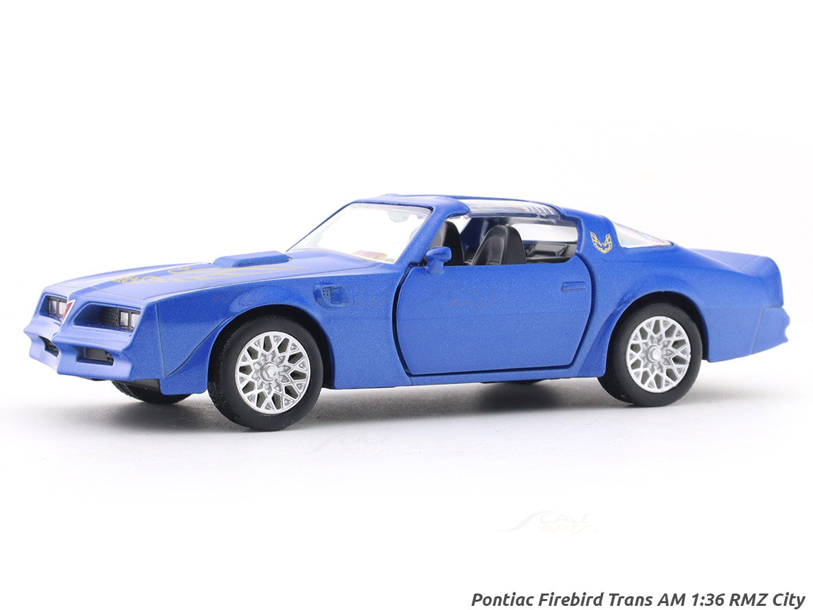 Pontiac Firebird Trans AM blue 1:33-42 RMZ City licensed pull back