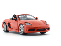 Porsche 718 Boxster orange 1:24 Bburago licensed diecast Scale Model car