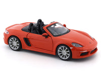 Porsche 718 Boxster orange 1:24 Bburago licensed diecast Scale Model car