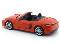 Porsche 718 Boxster orange 1:24 Bburago licensed diecast Scale Model car