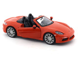 Porsche 718 Boxster orange 1:24 Bburago licensed diecast Scale Model car