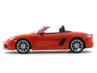 Porsche 718 Boxster orange 1:24 Bburago licensed diecast Scale Model car