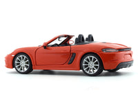 Porsche 718 Boxster orange 1:24 Bburago licensed diecast Scale Model car