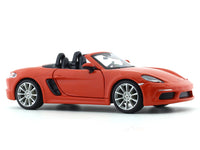 Porsche 718 Boxster orange 1:24 Bburago licensed diecast Scale Model car