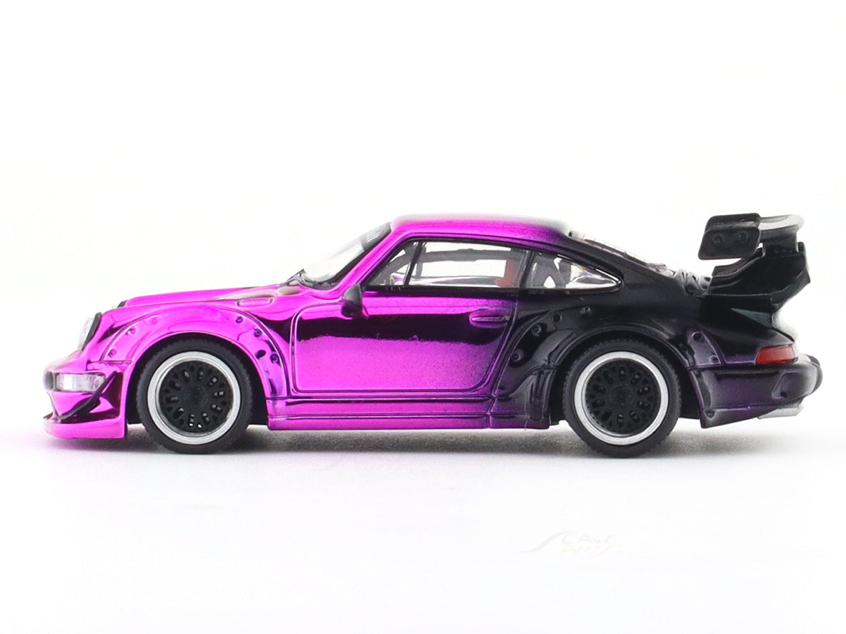 Porsche 911 964 RWB with figure 1:64 Aurora Model diecast scale model ...
