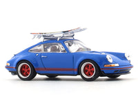 Porsche 911 964 Singer with surfboards 1:64 Pop Race diecast scale model car collectible