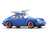 Porsche 911 964 Singer with surfboards 1:64 Pop Race diecast scale model car collectible