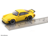 Porsche 911 964 Singer yellow 1:64 Rhino Model diecast scale model car