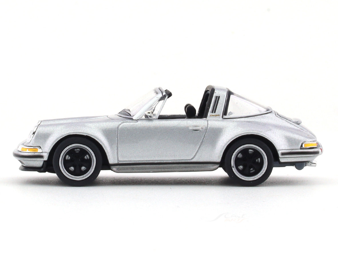Porsche 911 964 Targa Singer silver 1:64 Pop Race diecast scale model ...