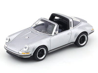 Porsche 911 964 Targa Singer silver 1:64 Pop Race diecast scale model car