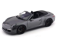 Porsche 911 991 Carrera GTS Cabriolet grey 1:18 Schuco diecast Scale Model car