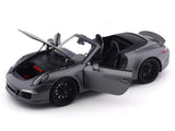 Porsche 911 991 Carrera GTS Cabriolet grey 1:18 Schuco diecast Scale Model car