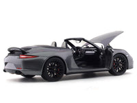 Porsche 911 991 Carrera GTS Cabriolet grey 1:18 Schuco diecast Scale Model car