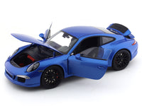 Porsche 911 991 Carrera GTS Blue 1:18 Schuco diecast Scale Model car