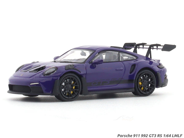 Porsche 911 992 GT3 RS blue 1:64 LMLF diecast scale model car