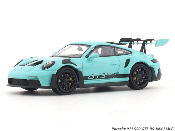 Porsche 911 992 GT3 RS Tiffany blue 1:64 LMLF diecast scale model car