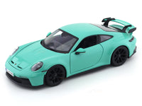 Porsche 911 992 GT3 Green 1:24 Bburago licensed diecast Scale Model car