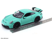 Porsche 911 992 GT3 Green 1:24 Bburago licensed diecast Scale Model car